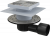 APV3444 Сливной трап 150 × 150/50/75, подводка – боковая, решетка – нержавеющая сталь, фланец –нерж сталь Alca Plast в Темрюке